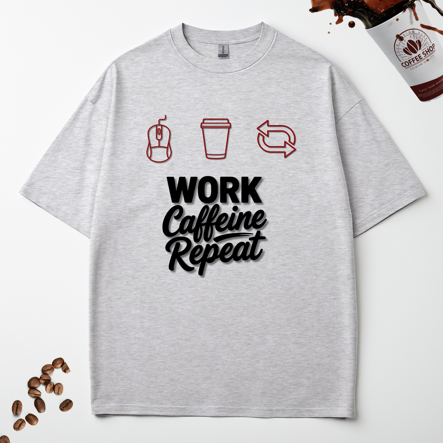 WORK CAFFEINE REPEAT