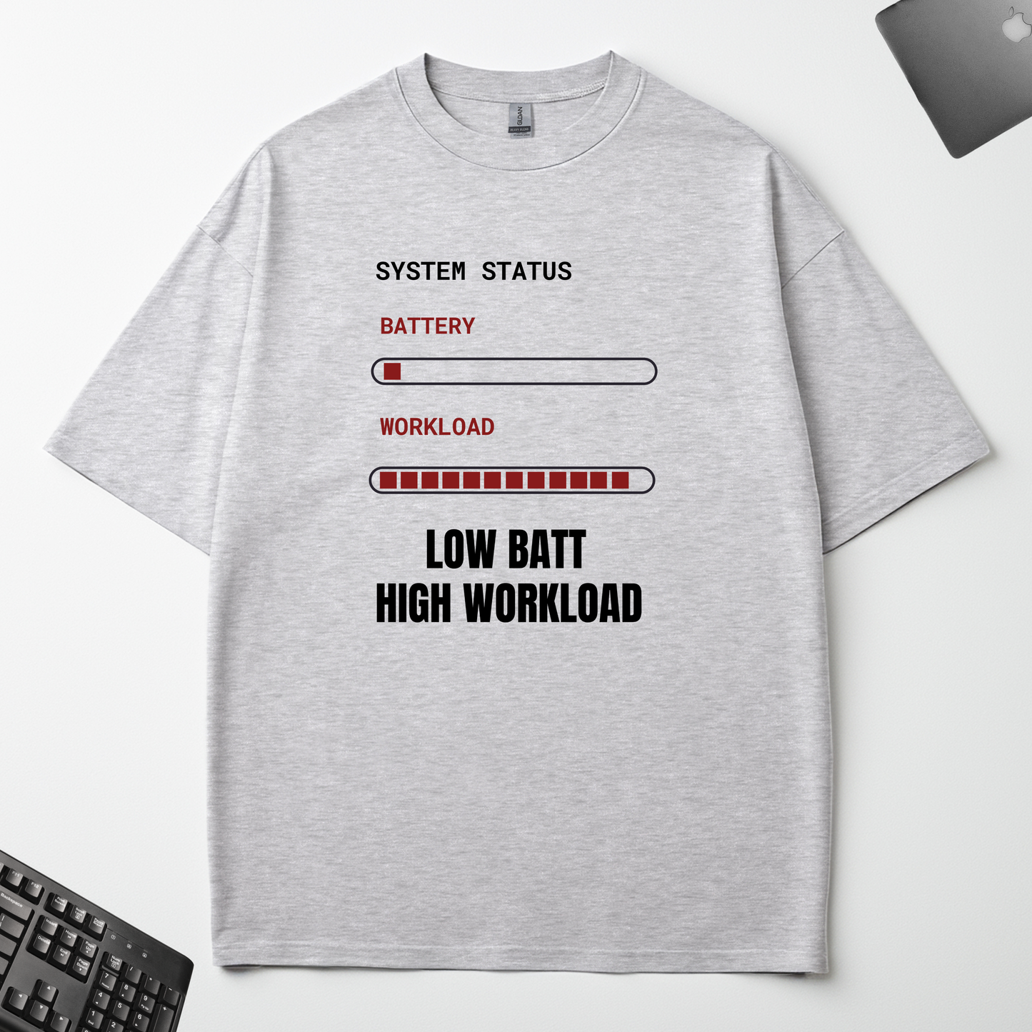 LOW BATT HIGH WORKLOAD