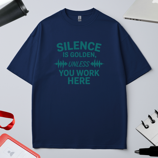 Unisex Oversized Classic T-Shirt - "silence is golden"