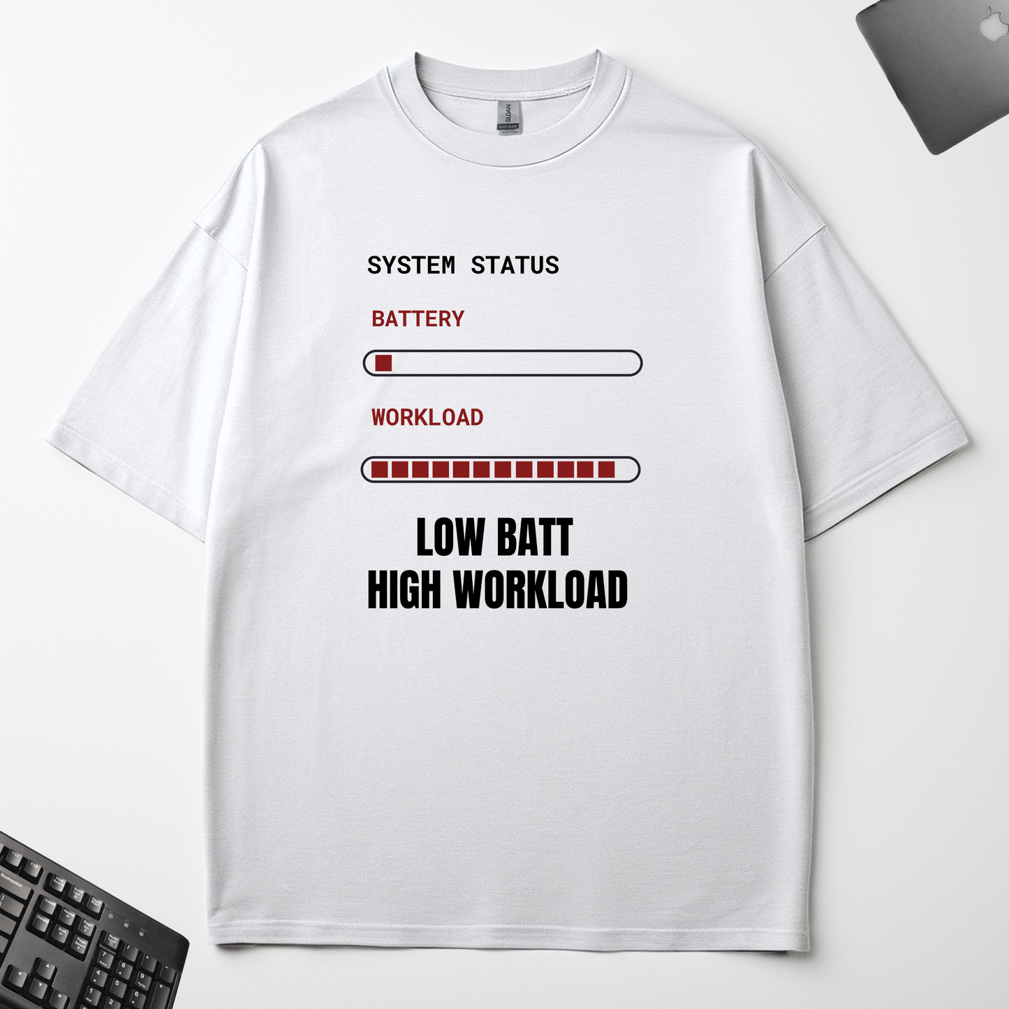 LOW BATT HIGH WORKLOAD