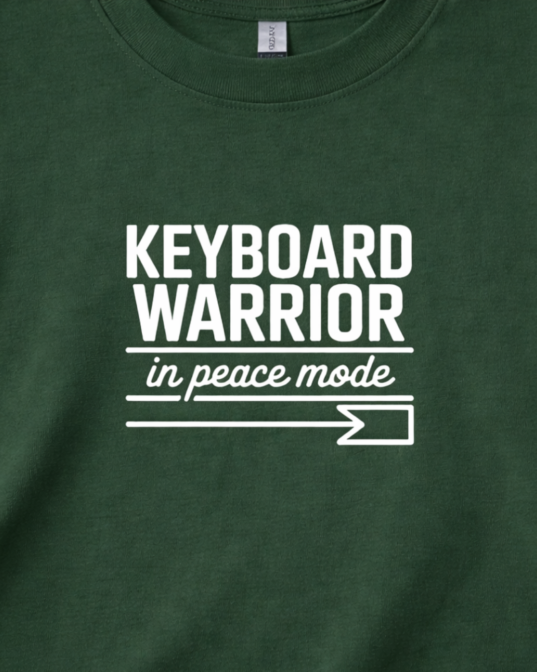 KEYBOARD WARRIOR IN PEACE MODE