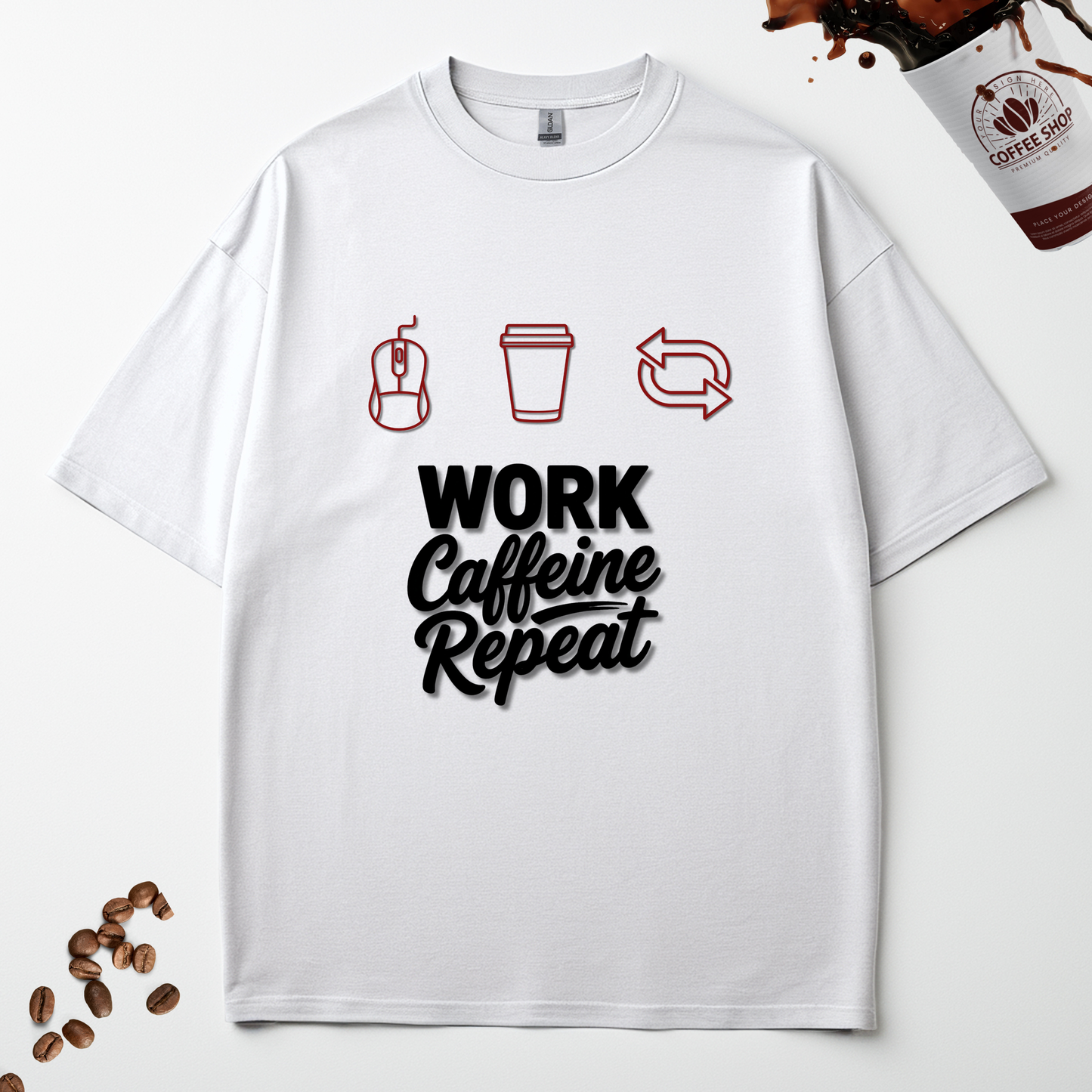 WORK CAFFEINE REPEAT
