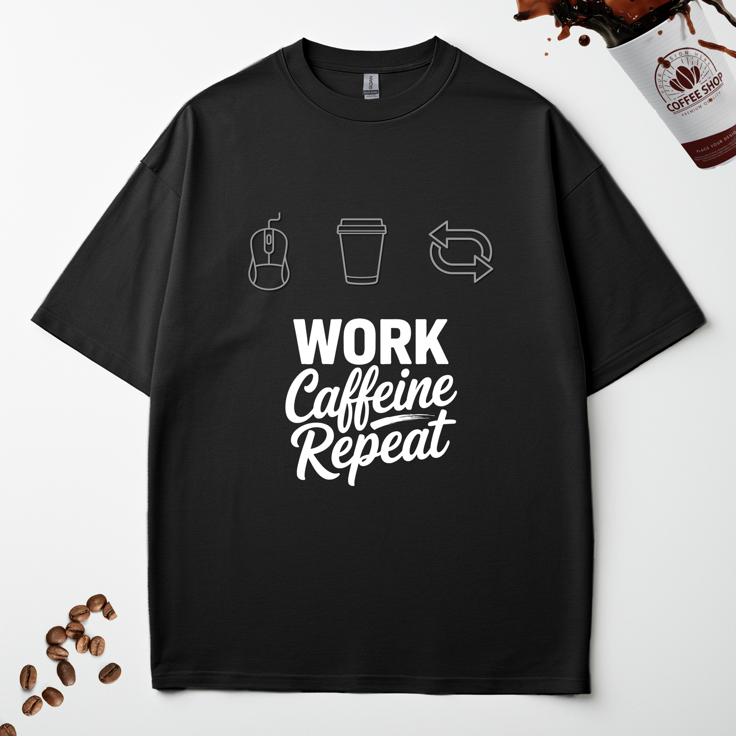 WORK CAFFEINE REPEAT