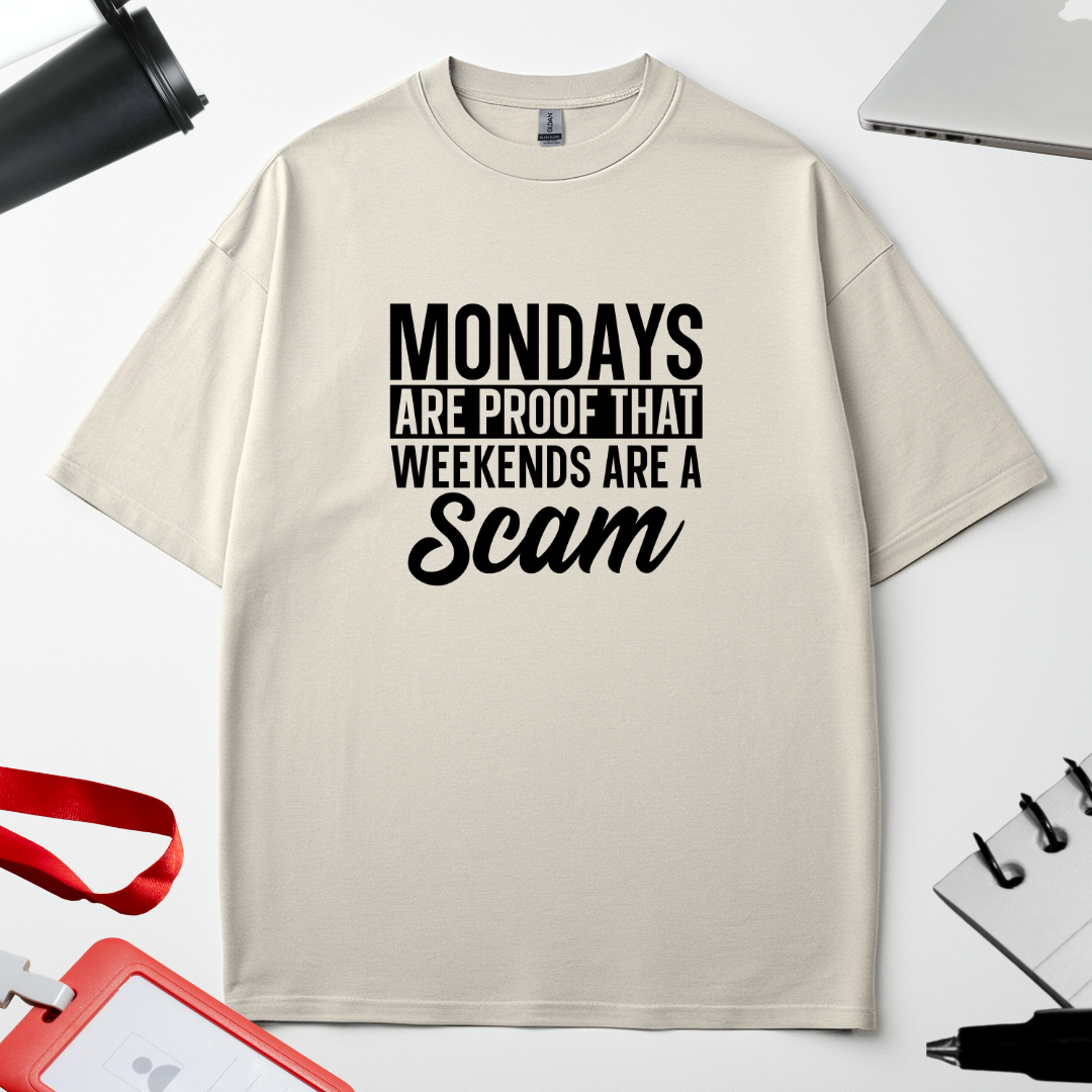 Unisex Oversized Classic T-Shirt - " Weekends are a SCAM"
