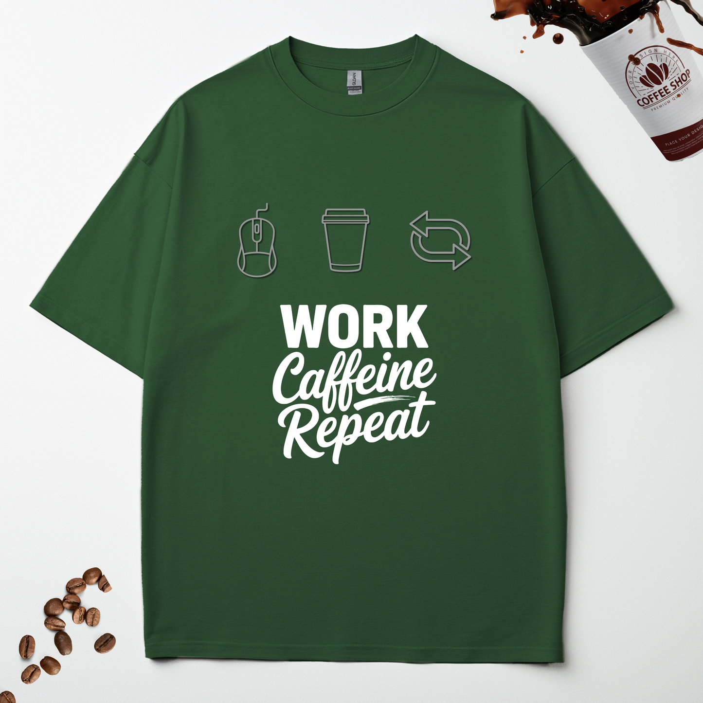 WORK CAFFEINE REPEAT