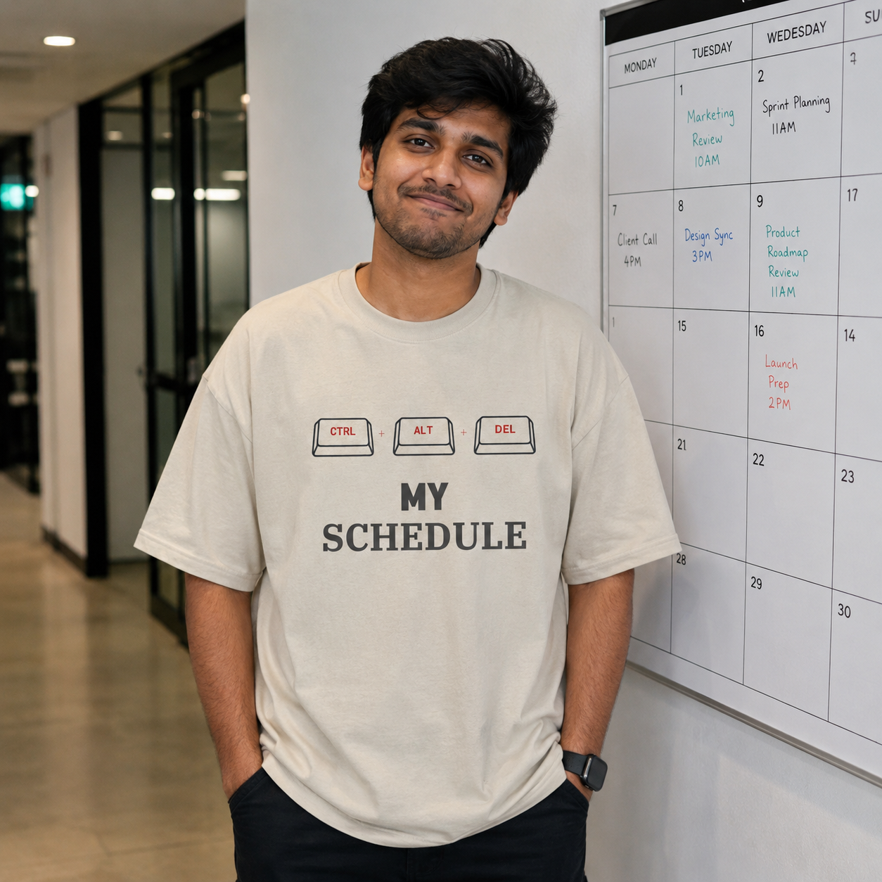 CTRL + ATL + DELETE MY SCHEDULE