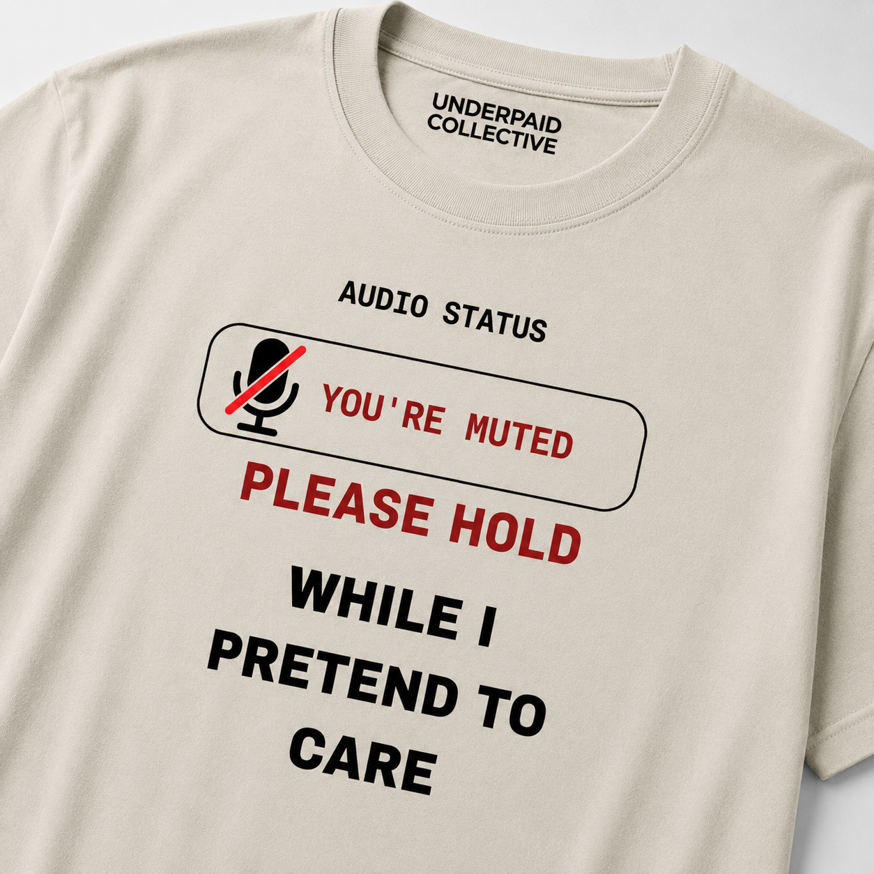 PLEASE HOLD - WHILE I PRETEND TO CARE