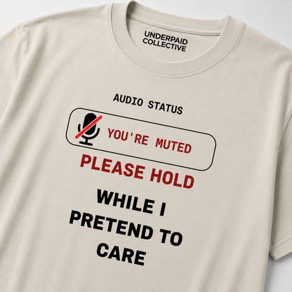 PLEASE HOLD - WHILE I PRETEND TO CARE